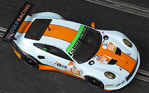 Scalextric C3732 - Porsche 911 (991 RSR). Gulf Racing UK: European Le Mans Series 2015. 8th place, 1st GTE, Silverstone 4 Hours. Phil Keen / Mike Wainwright / Adam Carroll - 07
