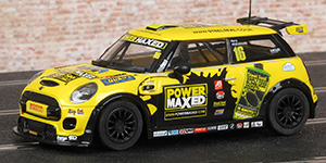 Scalextric C3742 MINI Cooper F56 - #16 Power Maxed. Power Maxed Racing: MINI Challenge 2015. Harry Vaulkhard - 01