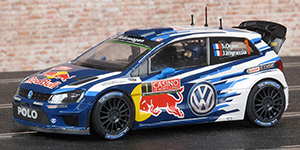 Scalextric C3744 Volkswagen Polo R WRC - #1 Red Bull. Volkswagen Motorsport: Winner, Rallye Monte-Carlo 2015. Sébastien Ogier / Julien Ingrassia - 01
