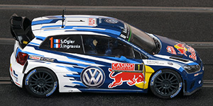 Scalextric C3744 Volkswagen Polo R WRC - #1 Red Bull. Volkswagen Motorsport: Winner, Rallye Monte-Carlo 2015. Sébastien Ogier / Julien Ingrassia - 05