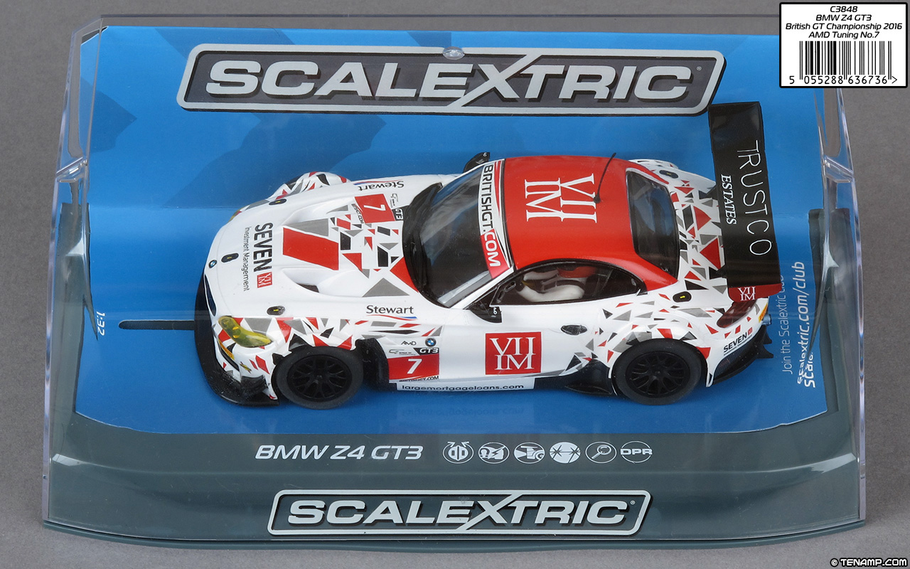32 Slot Car C3848 Vehicle Replicas Scalextric BMW Z4 Gt3 AMD Tuning #7 1 