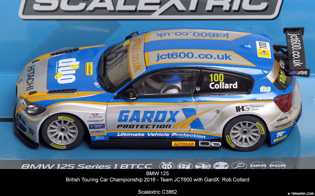Scalextric C3862 BMW 125i M Sport - #100 GardX. BTCC 2016 Rob Collard