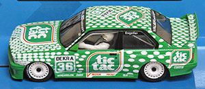 Scalextric C3865 BMW M3 E30 - Tic Tac. Valier Motorsport, DTM 1992, Franz Engstler