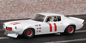 Scalextric C3922 - 1970 Chevrolet Camaro #11. Laurel Racing: Trans-Am 1971/72, Larry Brock / Hiroshi Fushida. Historic Trans-Am (as at 2018) Stephen Sorenson - 01