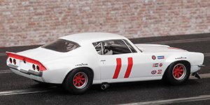 Scalextric C3922 - 1970 Chevrolet Camaro #11. Laurel Racing: Trans-Am 1971/72, Larry Brock / Hiroshi Fushida. Historic Trans-Am (as at 2018) Stephen Sorenson - 02