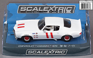Scalextric C3922 - 1970 Chevrolet Camaro #11. Laurel Racing: Trans-Am 1971/72, Larry Brock / Hiroshi Fushida. Historic Trans-Am (as at 2018) Stephen Sorenson - 06