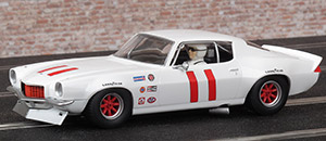 Scalextric C3922 - 1970 Chevrolet Camaro #11. Laurel Racing: Trans-Am 1971/72, Larry Brock / Hiroshi Fushida. Historic Trans-Am (as at 2018) Stephen Sorenson