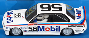 Scalextric C3929 BMW M3 E30 - No56 Mobil 1 Racing. DNF, 1988 Tooheys 1000, Bathurst. Peter Brock/Neil Crompton
