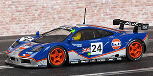 Scalextric C3969 McLaren F1 GTR - No.24 GTC Gulf Racing. 4th place, Le Mans 24 Hours 1995. Mark Blundell / Ray Bellm / Maurizio Sandro Sala - 01