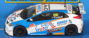 Scalextric C4144 Honda Civic Type R - #600 AutoAid/RCIB/GardX. BTCC 2019 Sam Tordoff