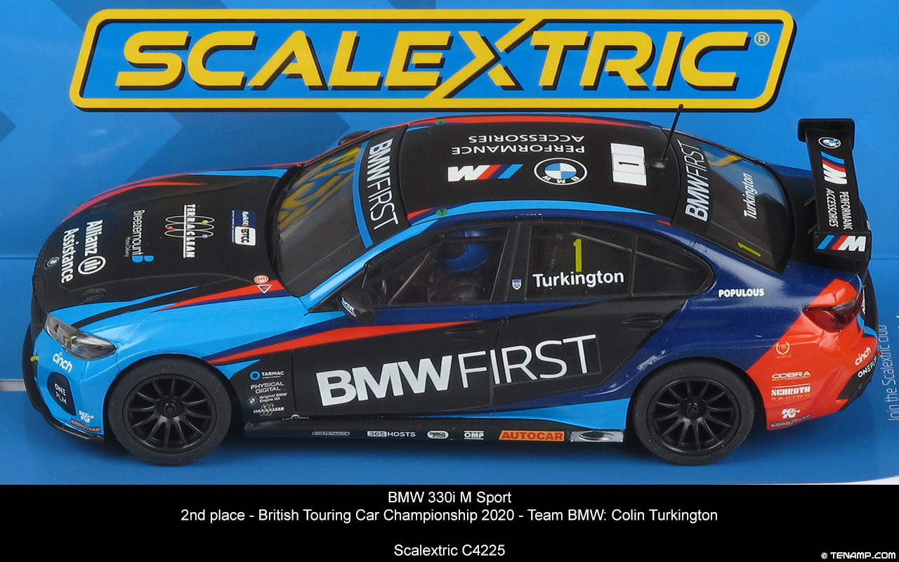 Scalextric C4225 BMW 330i M Sport - #1 BMW First. BTCC 2020 Colin Turkington