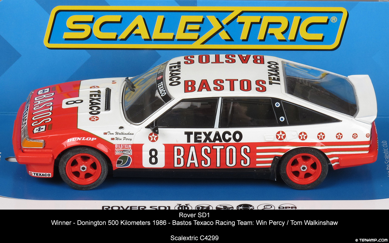 Scalextric C4299 Rover SD1 - Bastos Texaco Racing Team. Winner, Donington 500 Kilometres 1986. Win Percy / Tom Walkinshaw