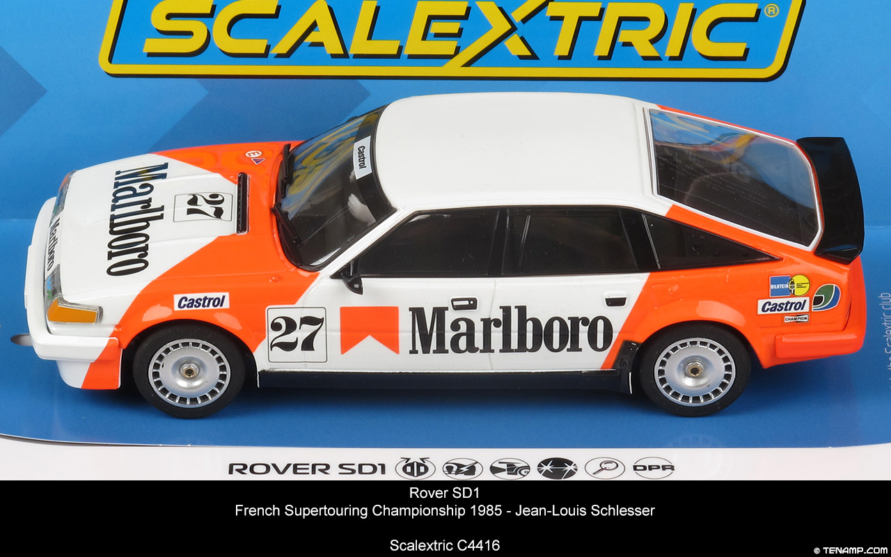 Scalextric C4416 Rover SD1 - No.27 Marlboro. French Supertouring Championship 1985. Jean-Louis Schlesser