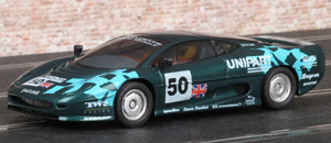 Scalextric C483 Jaguar XJ220 C - No.50, Unipart. Disqualified, Le Mans 24 Hours 1993. John Nielsen / David Brabham / David Coulthard