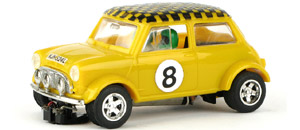 Scalextric C7 Mini Cooper yellow