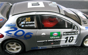 SCX 60640 Peugeot 206 WRC - #10. 2nd place, Network Q Rally of Great Britain 2000. Marcus Grönholm / Timo Rautiainen - 11