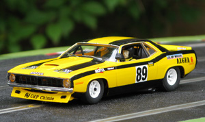 SCX 64870 Plymouth AAR Cuda - #89 yellow/black. DNQ, Le Mans 24hrs 1975. Michel Guicherd / Christian Avril / Jean-Claude Geral - 01