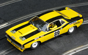 SCX 64870 Plymouth AAR Cuda - #89 yellow/black. DNQ, Le Mans 24hrs 1975. Michel Guicherd / Christian Avril / Jean-Claude Geral - 02
