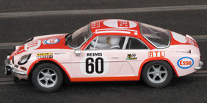 SCX A10082X300 Renault Alpine A110 - #60 RTL. 10th place, Monte-Carlo Rally 1972. Pat Moss-Carlsson / Elizabeth Crellin - 06