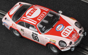 SCX A10082X300 Renault Alpine A110 - #60 RTL. 10th place, Monte-Carlo Rally 1972. Pat Moss-Carlsson / Elizabeth Crellin - 07