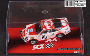 SCX A10082X300 Renault Alpine A110 - #60 RTL. 10th place, Monte-Carlo Rally 1972. Pat Moss-Carlsson / Elizabeth Crellin - 12