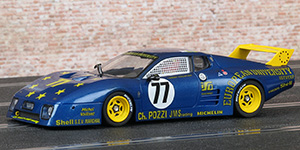 Sideways SW28 Ferrari 512 BB LM - #77 European University. Charles Pozzi / JMS Racing: DNF, Le Mans 24 Hours 1980. Claude Ballot-Léna / Jean-Claude Andruet - 01