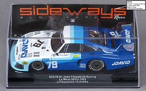 Sideways SW34 Porsche 935/78-81 - #79 JDAVID. John Fitzpatrick Racing: 4th place, Le Mans 24 Hours 1982. John Fitzpatrick / David Hobbs - 09