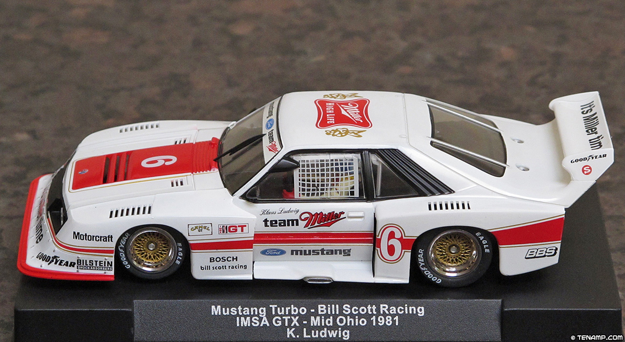 Sideways SW46 Ford Mustang Turbo - #6 Team Miller. 20th place, Mid-Ohio 200 Miles 1981. Bill Scott Racing: Klaus Ludwig