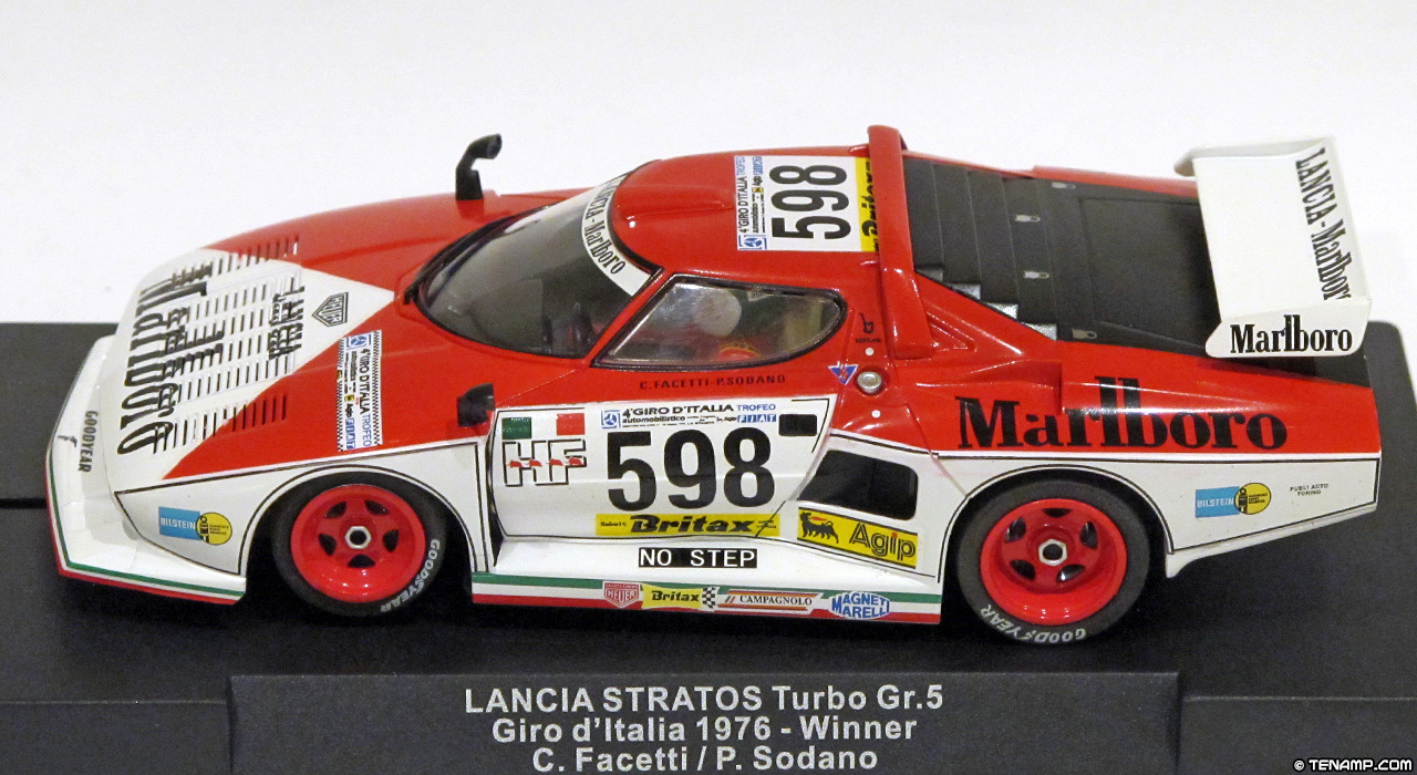 Sideways SW53 Lancia Stratos Turbo - #598 Marlboro. Winner, Giro d'Italia Automobilistico 1976. Carlo Facetti / Piero Sodano