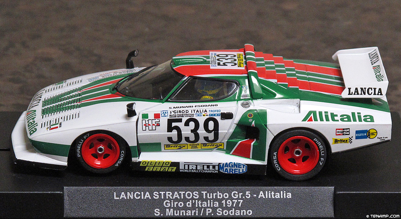 Sideways SW59 Lancia Stratos Turbo - #539 Alitalia. Lancia Alitalia. DNF, Giro d'Italia Automobilistico 1977. Sandro Munari / Piero Sodano