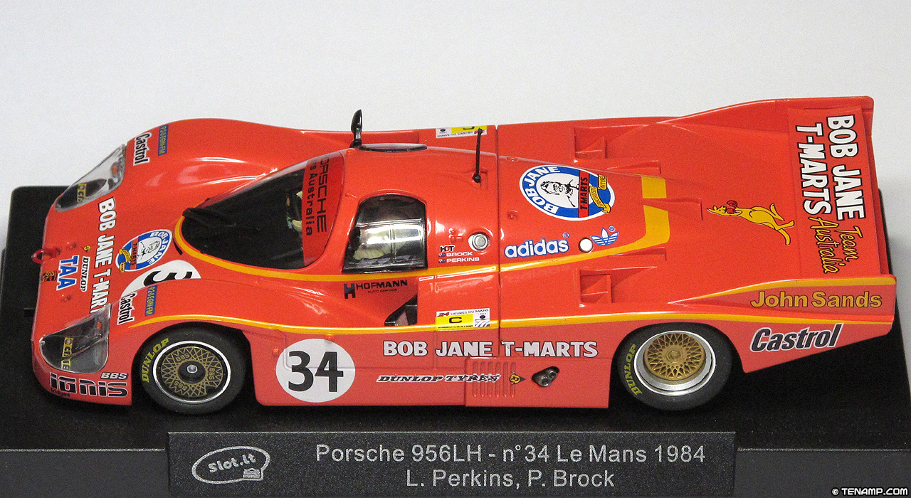 Slot.it CA02G Porsche 956 - #34 Bob Jane T-Marts. Team Australia: DNF, Le Mans 24 Hours 1984. Larry Perkins / Peter Brock