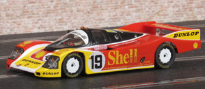 Slot.it CA03G Porsche 962 C - #19 Shell. 6th place, Le Mans 24 Hours 1988. Mario Andretti / Michael Andretti / John Andretti