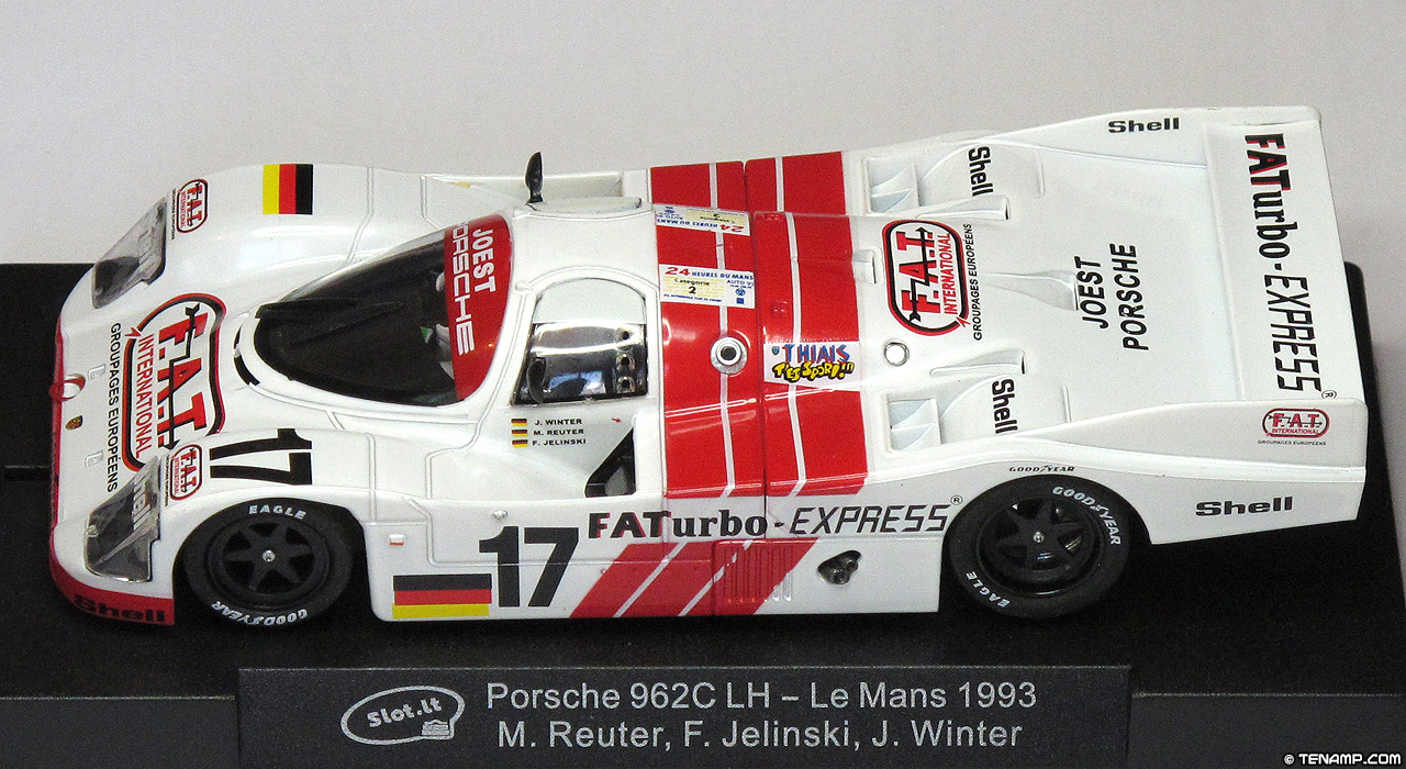 Slot.it CA03H Porsche 962 C - #17 FATurbo-Express. Joest Racing: DNF, Le Mans 24 Hours 1993. Manuel Reuter / Frank Jelinski / "John Winter"