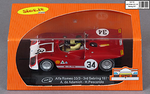 Slot.it CA11A Alfa Romeo 33/3 - #34. 12 Hours of Sebring 1971 - 09