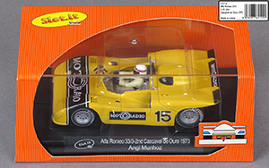 Slot.it CA11E Alfa Romeo 33/3 - #15 Motoradio. Cascavel de Ouro (Golden Rattlesnake), Autodromo International de Cascavel 1973. Angi Munhoz - 09