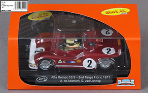 Slot.it CA11G Alfa Romeo 33/3 - #2. Autodelta SpA. 2nd place, Targa Florio 1971. Andrea de Adamich / Gijs van Lennep - 09