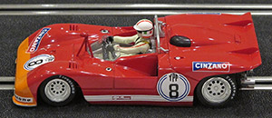 Slot.it CA11i Alfa Romeo 33/3 - #8 Autodelta SpA. 9th place, Beunos Aires 1000 Kilometres 1972. Nino Vaccarella / Carlos Pairetti