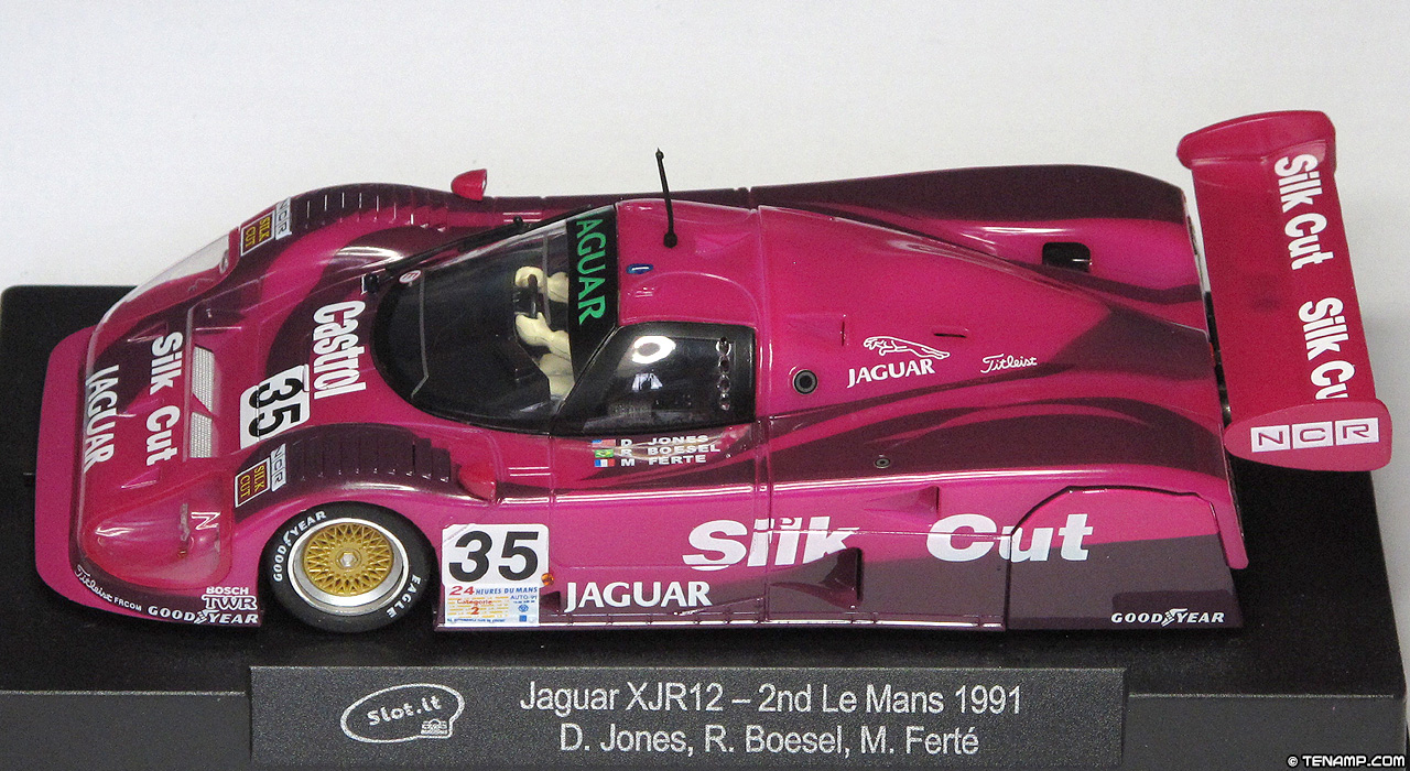 Slot.it CA13C Jaguar XJR-12 - #35 Silk Cut Jaguar. 2nd place, Le Mans 24 Hours 1991. Davy Jones / Raul Boesel / Michel Ferté
