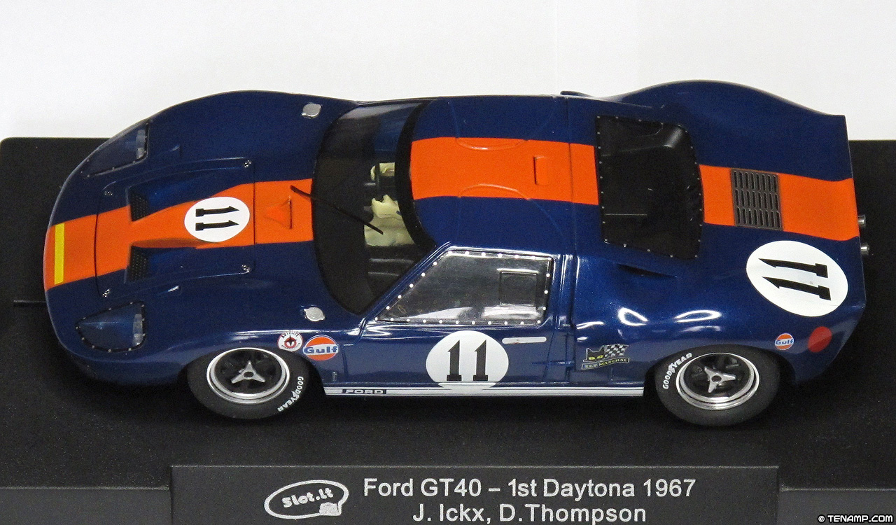 Slot.it CA18D Ford GT40 - #11 J.W.Automotive. 6th place (class winner) Daytona 24 Hours 1967. Jacky Ickx / Dick Thompson