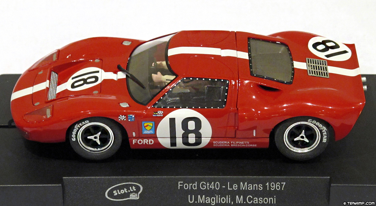 Slot.it CA18E Ford GT40 - #18 Scuderia Filipinetti. DNF, Le Mans 24 Hours 1967. Umberto Maglioli / Mario Casoni