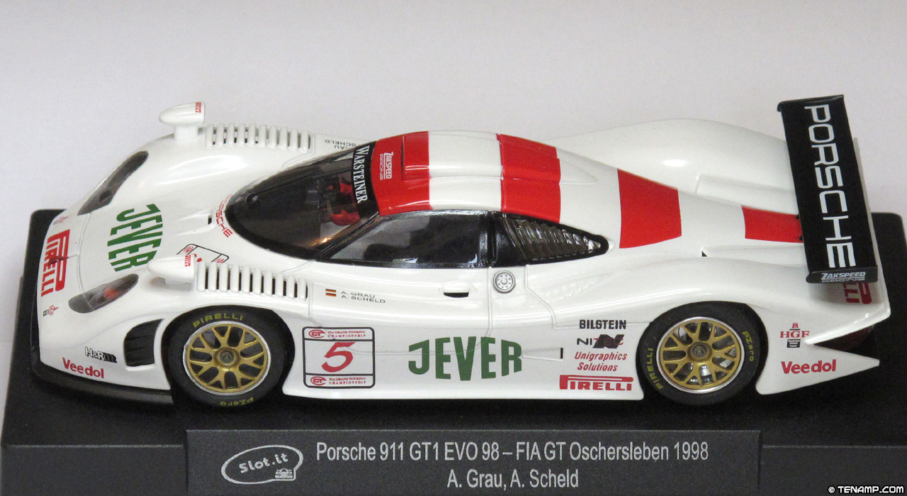 Slot.it CA23A Porsche 911 GT1-98 - #5 Jever. Zakspeed Racing: 4th place, Oschersleben 500 Kilometres, FIA GT Champsionship 1998. Alexander Grau / Andreas Scheld