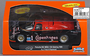 Slot.it CA25F Porsche 962 IMSA - No.1 Copenhagen. A.J.Foyt Enterprises: 4th place, Sebring 12 Hours 1988. A.J.Foyt / Hurley Haywood - 06