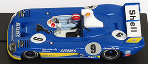 Slot.it CA27B Matra-Simca MS 670B - #9 Equipe Gitanes: 3rd place, Le Mans 24 Hours 1974. Jean-Pierre Jabouille / François Migault
