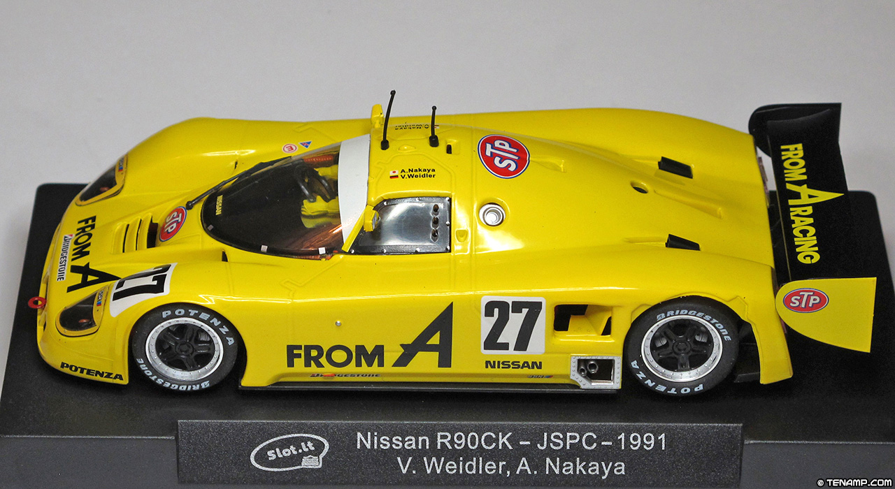 Slot.it CA28E Nissan R90CK - #27 From A Racing: All Japan Sports Prototype Championship 1991. Akihiko Nakaya / Volker Weilder