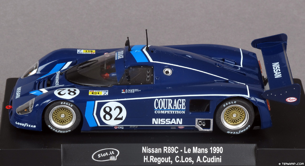Slot.it CA28F Nissan R89C - #82 Courage Competition: 22nd place, Le Mans 24 Hours 1990. Hervé Regout / Costas Los / Alain Cudini