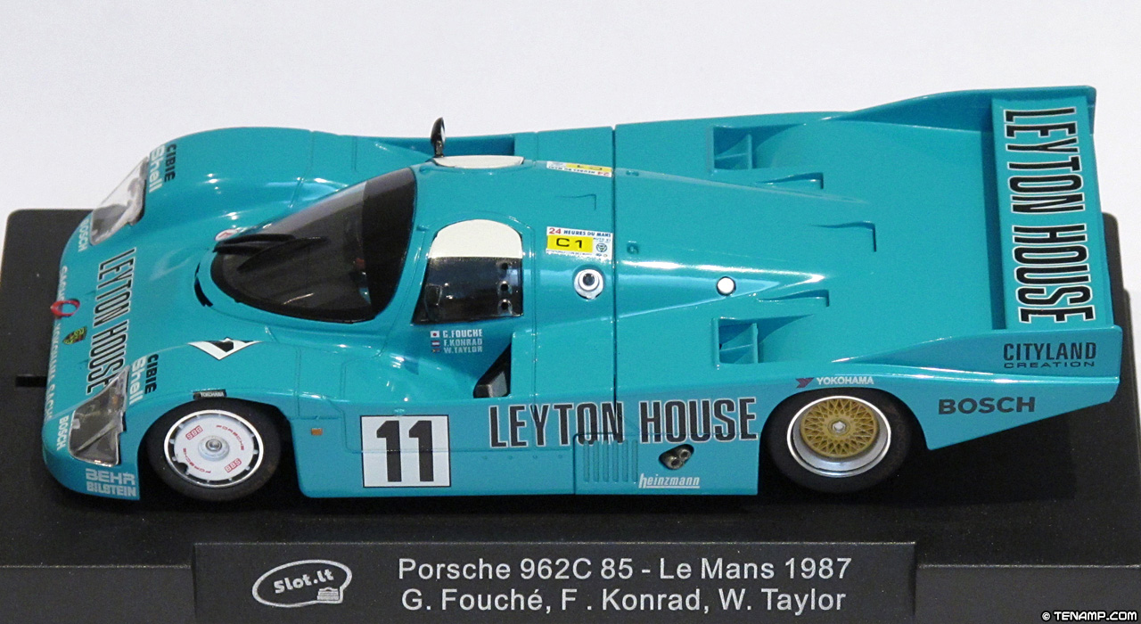 Slot.it CA34A Porsche 962 C - #11 Leyton House. Porsche Kremer Racing: 4th place, Le Mans 24 Hours 1987. George Fouché / Franz Konrad / Wayne Taylor