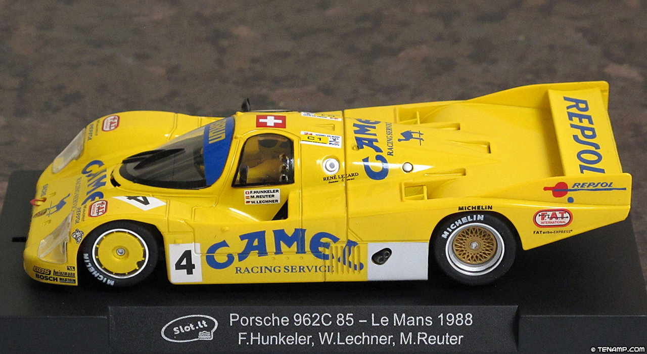 Slot.it CA34B Porsche 962 C - #4 Camel Brun Motorsport: DNF, Le Mans 24 Hours 1988. Walter Lechner / Franz Hunkeler / Manuel Reuter