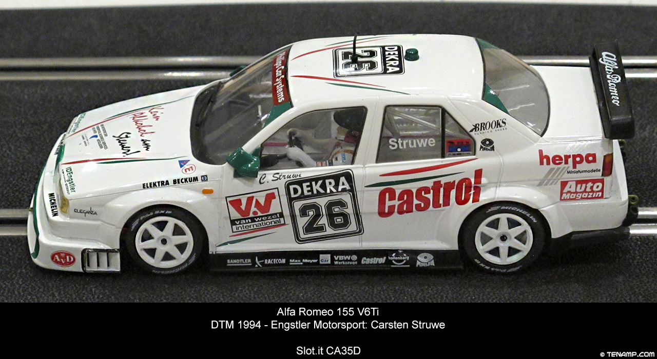 Slot.it CA35D Alfa Romeo 155 V6Ti - #26 Castrol. Engstler Motorsport. DTM 1994. Carsten Struwe