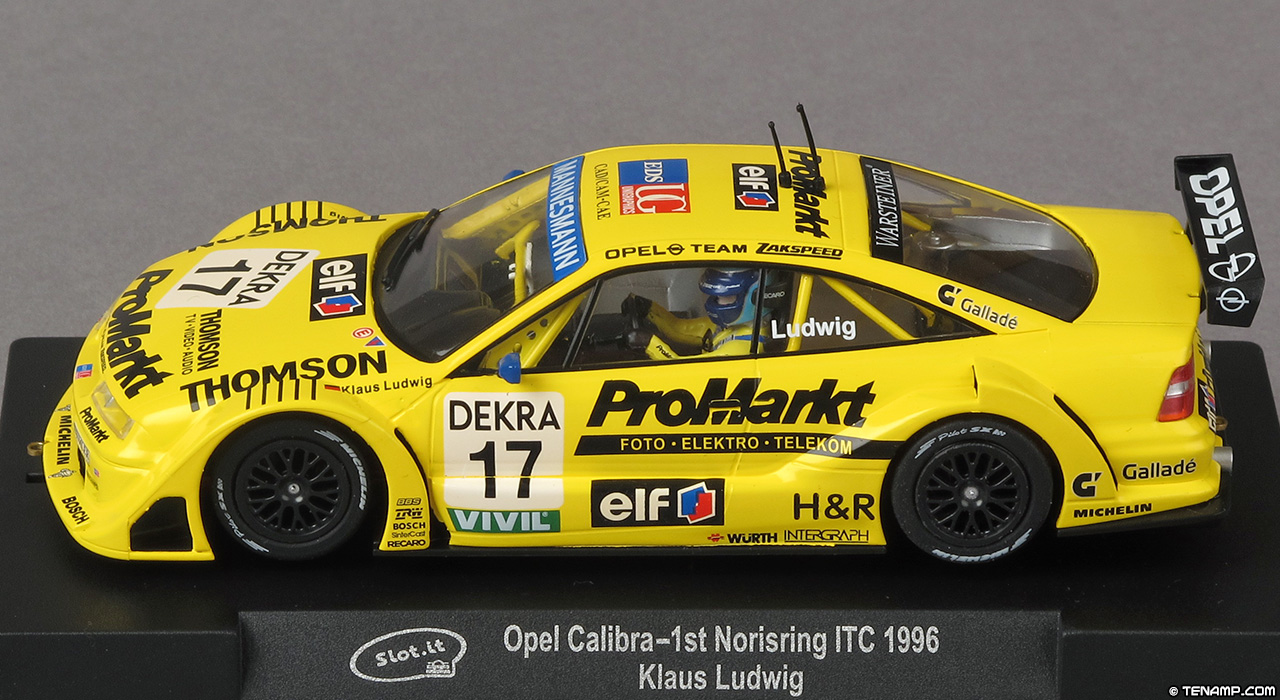 Slot.it CA36B Opel Calibra - #17 ProMarkt. Zakspeed Team Opel. Winner, ITC Norisring 1996. Klaus Ludwig