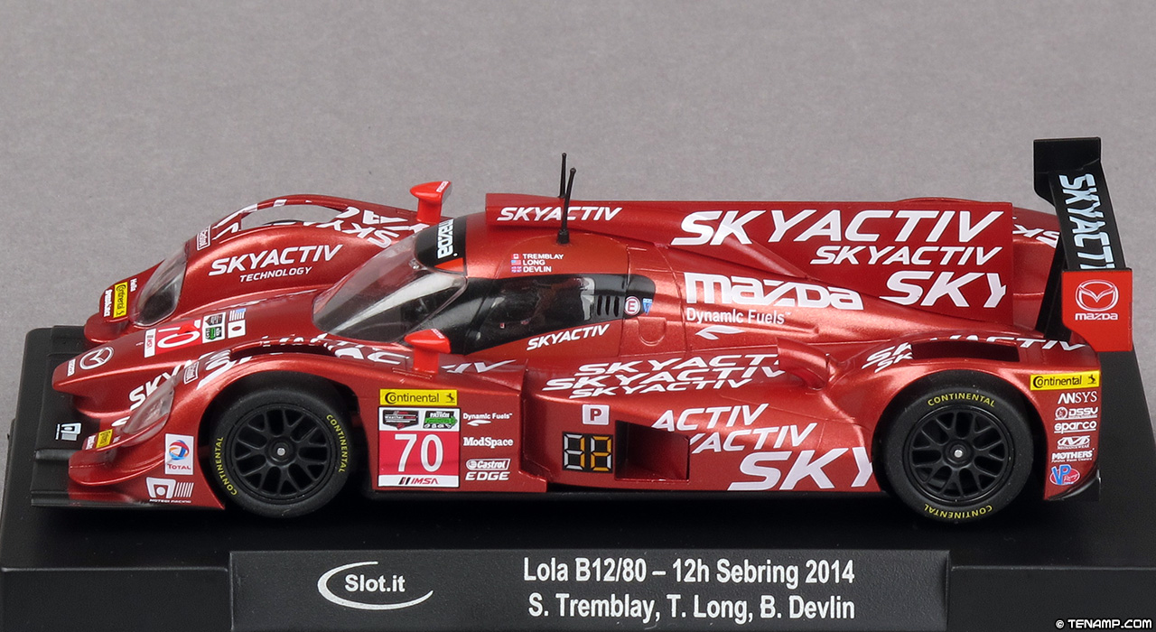 Slot.it CA39E Lola B12/80 - #70 Skyactiv. SpeedSource: 30th place, Sebring 12 Hours 2014. Sylvain Tremblay / Tom Long / Ben Devlin